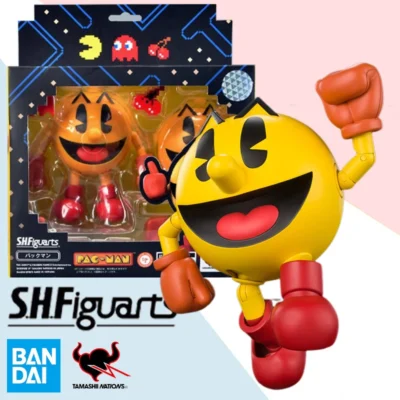 kf S9d1c8b9615ec408fa9775d224f5543d7G Original Bandai Anime Action Figure Pac Man SHFiguarts Pacman Finished Model Kit Collection Toy Gifts for - Pac Man Shop
