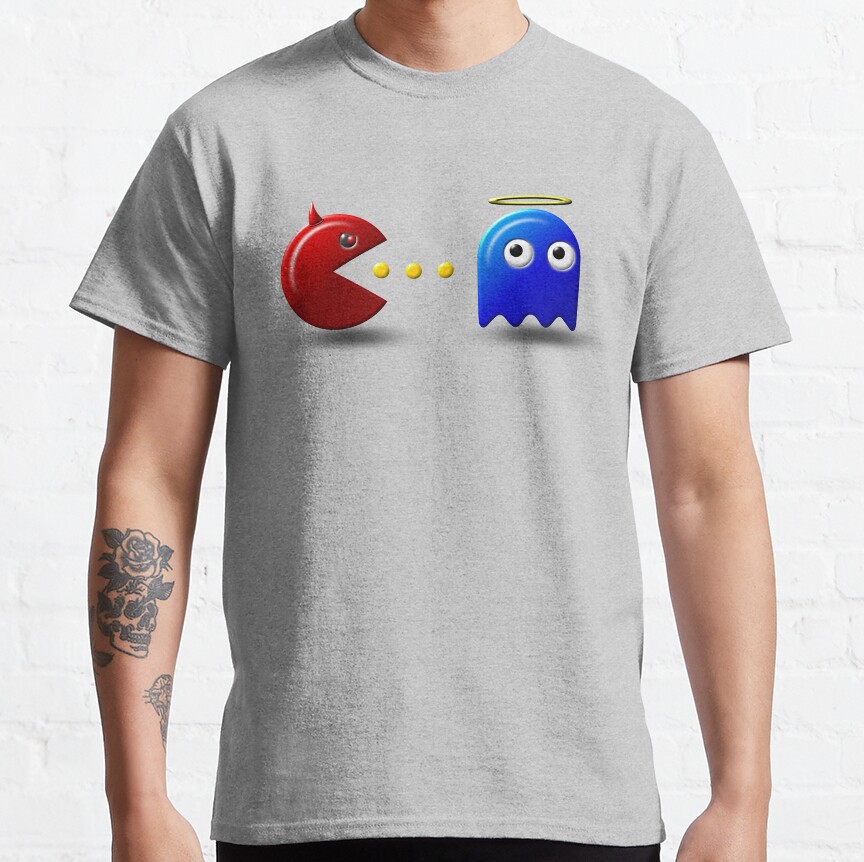 ssrcoclassic teemensheather greyfront altsquare product1000x1000.u1 4 - Pac Man Shop