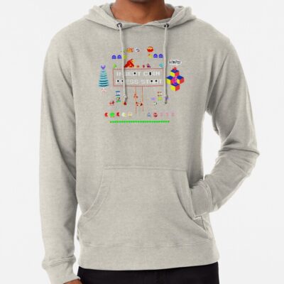 ssrcolightweight hoodiemensoatmeal heatherfrontsquare productx1000 bgf8f8f8 5 - Pac Man Shop