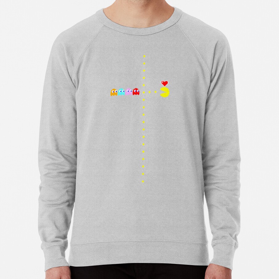 ssrcolightweight sweatshirtmensheather greyfrontsquare productx1000 bgf8f8f8 10 - Pac Man Shop