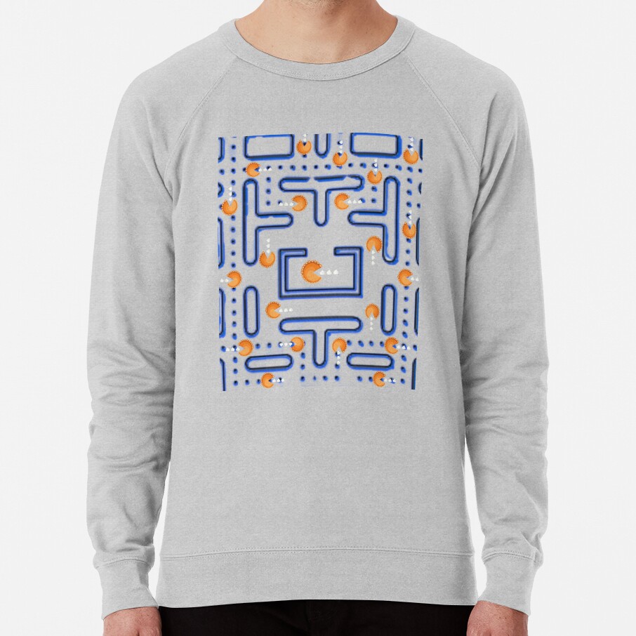 ssrcolightweight sweatshirtmensheather greyfrontsquare productx1000 bgf8f8f8 24 - Pac Man Shop