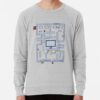 ssrcolightweight sweatshirtmensheather greyfrontsquare productx1000 bgf8f8f8 25 - Pac Man Shop