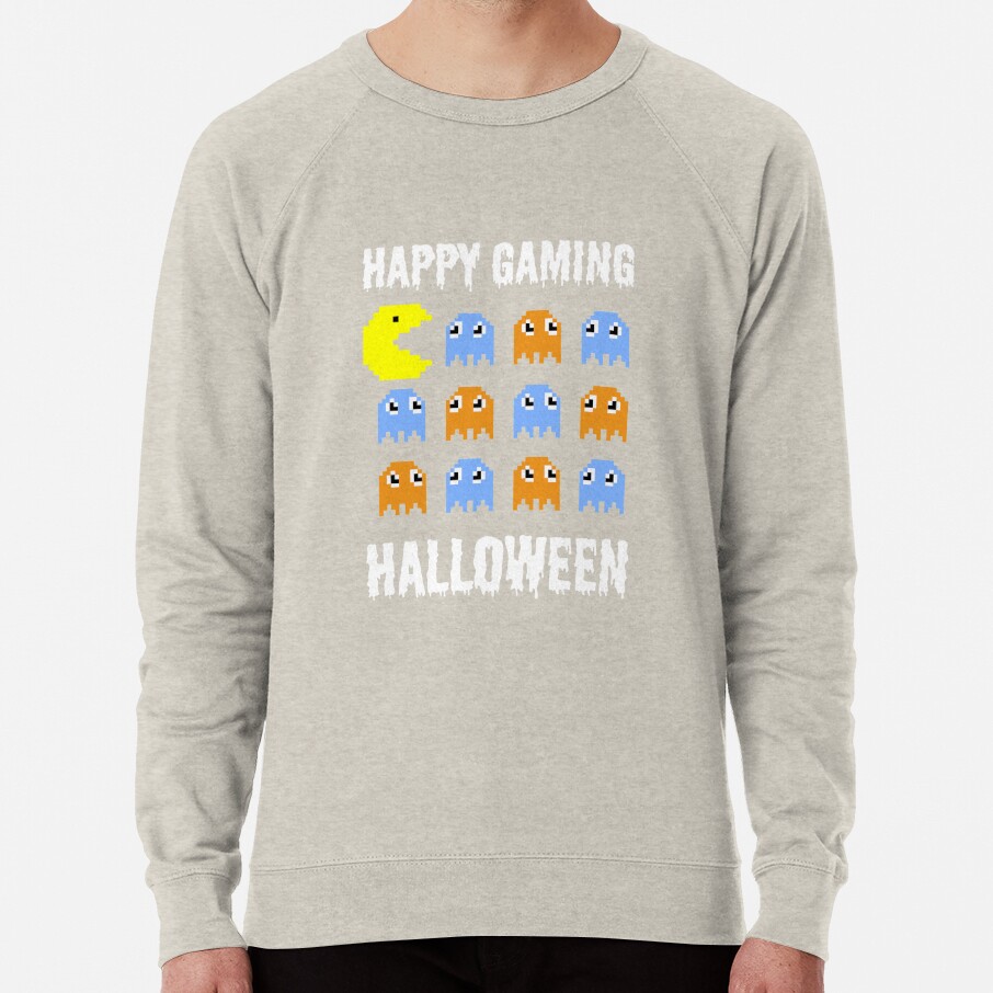 ssrcolightweight sweatshirtmensoatmeal heatherfrontsquare productx1000 bgf8f8f8 1 - Pac Man Shop