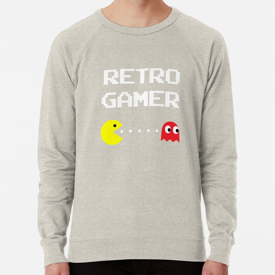 ssrcolightweight sweatshirtmensoatmeal heatherfrontsquare productx1000 bgf8f8f8 20 - Pac Man Shop