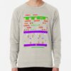 ssrcolightweight sweatshirtmensoatmeal heatherfrontsquare productx1000 bgf8f8f8 23 - Pac Man Shop