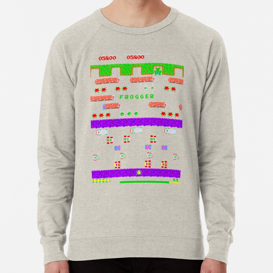 ssrcolightweight sweatshirtmensoatmeal heatherfrontsquare productx1000 bgf8f8f8 23 - Pac Man Shop
