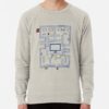 ssrcolightweight sweatshirtmensoatmeal heatherfrontsquare productx1000 bgf8f8f8 25 - Pac Man Shop