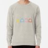ssrcolightweight sweatshirtmensoatmeal heatherfrontsquare productx1000 bgf8f8f8 28 - Pac Man Shop