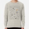 ssrcolightweight sweatshirtmensoatmeal heatherfrontsquare productx1000 bgf8f8f8 3 - Pac Man Shop