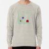 ssrcolightweight sweatshirtmensoatmeal heatherfrontsquare productx1000 bgf8f8f8 32 - Pac Man Shop